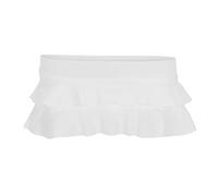 Women's Entertainment Sport Fashion Club Low Waisted Sexy Mini Skirt Girls Swim Skirt (White, S)