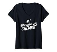 Womens Environmental Chemist V-Neck T-Shirt