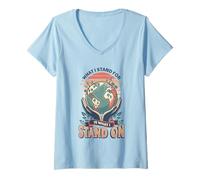 Women's Environmental Protection Earth Day Climate Change Planet V-Neck T-Shirt