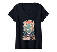 Women's Environmental Protection Earth Day Climate Change Planet V-Neck T-Shirt