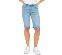 Womens Enzo Long Shorts Stretch Denim 5 Pocket Casual Summer Half Pant