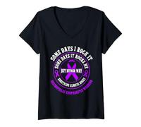 Women's Eosinophilic Esophagitis EoE Warrior V-Neck T-Shirt