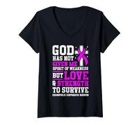 Women's Eosinophilic Esophagitis EoE Warrior V-Neck T-Shirt