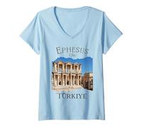 Womens Ephesus (Efes) Turkey Ancient city of Ephesus Souvenir Men V-Neck T-Shirt