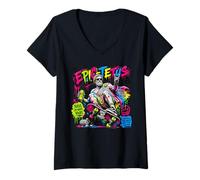 Women's Epictetus Epic-tetus Stoic Philosophy V-Neck T-Shirt