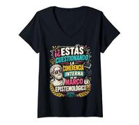Women's Epistemological Framework Funny Philosophy Humor V-Neck T-Shirt