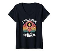 Womens Equal Rights are Not Optional Feminist Equality V-Neck T-Shirt