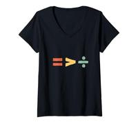 Womens Equality is Better Than Division Equal Rights Math Symbol V-Neck T-Shirt