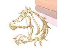 Women's Equestrian Brooch | Clothing Ornament | Temporary and Elegant Lapel Pin Design with Jewellery Accents Together with Craft Style Ornament, riferimento alla descrizione, Zinc