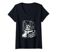 Womens Erawan Falls, Kanchanaburi, Thailand Signature Heart Art V-Neck T-Shirt