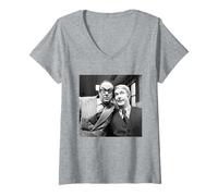 Womens Eric Morecambe and Ernie Wise Comedians Comedy Duo 1973 V-Neck T-Shirt