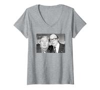 Womens Eric Morecambe and Ernie Wise Comedy Duo 1974 V-Neck T-Shirt