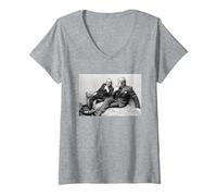 Womens Eric Morecambe and Ernie Wise Comedy Duo Interview 1974 V-Neck T-Shirt