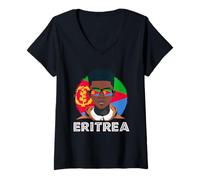 Womens Eritrea, Eritrean Flag, Eritrea Boy, African Boy, Eritrean V-Neck T-Shirt