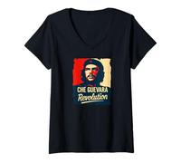 Womens Ernesto Che Guevara Revolution Guerrilla Fighter V-Neck T-Shirt
