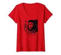Womens Ernesto Che Guevara Revolution Guerrilla Fighter V-Neck T-Shirt