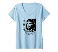 Womens Ernesto Che Guevara Revolution Guerrilla Fighter V-Neck T-Shirt