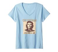 Womens Ernesto Che Guevara Revolution Guerrilla Fighter V-Neck T-Shirt