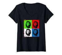 Womens Ernesto Che Guevara Revolution Guerrilla Fighter V-Neck T-Shirt