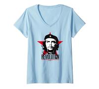 Womens Ernesto Che Guevara Revolution Guerrilla Fighter V-Neck T-Shirt