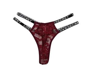 Women's Erotic Knickers Seamless Thongs T Back G String Ladies Cut Out Briefs Lace Brazilians Naughty Underwear Bottoms Cheeky Panties UK Wine
