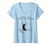 Women's Error 404 Empty Tomb Easter Jesus Resurrection Christian V-Neck T-Shirt