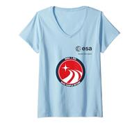 Women's ESA European Space Agency Mission MSR V-Neck T-Shirt