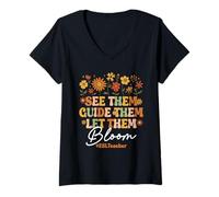Womens ESL Teaching English As A Second Language Teacher V-Neck T-Shirt