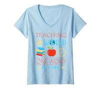 Womens ESL Teaching Multilingual Teacher ESL Teacher V-Neck T-Shirt