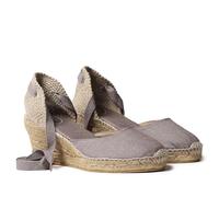 Women's espadrille in cotton fabric - CALONGE - Taupe, 2 UK - 35 EU