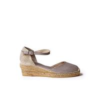 Toni Pons Women's Espadrille in Cotton Fabric - Romina - Taupe, 9 UK - 42 EU
