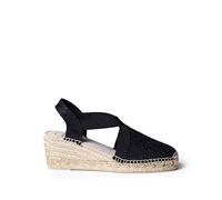 Toni Pons Women's Espadrille in Cotton Fabric - Triton - Black, 4 UK - 37 EU