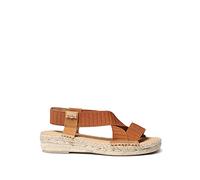 Women's Espadrille in Elastic Fabric - EIRE-TR Tan, 37 EU - 4 UK