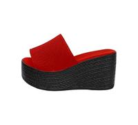 Womens Espadrille Platform Toe Mules High Heel Slides Sandals Wearable Freedom from Shore to Street