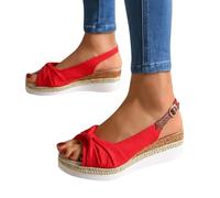 Womens Espadrille Wedge Sandals Ladies Slingback Sandal Ankle Strap Wide Fit Shoes Orthopedic Sliders with Arch Support Peep Toe Platform Slippers Prom Bridal Party Shoes