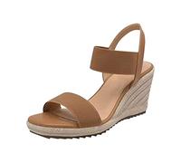 Women's Espadrille Wedge Sandals UK Clearance, Open Toe Platform Sandal Sling Back Sandals Summer Vintage Hessian Wedges Sandals Walking Sandals Slippers Dress Shoes for Outdoor Beach Wedding