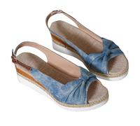 Womens Espadrille Wedge Sandals UK Sale, Ladies Slingback Sandal Ankle Strappy Wide Fit Shoes Orthopedic Sliders with Arch Support Peep Toe Platform Sandals Mid Wedge Heel Slippers Prom Bridal Shoe