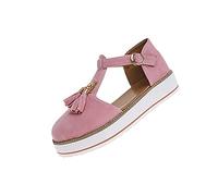 Womens Espadrille Wedge Shoes Ladies Hessian Wedges Close Toe Summer Sandals Memory Foam Slingback Mid Heels Fashion Espadrille Ankle Strap Summer Shoes Outdoor Walking Sandals