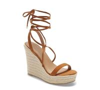 Women's Espadrille Wedges Lace Up Platform Ankle Cross Strap Slingback Summer Dress Sandals