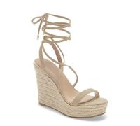 Women's Espadrille Wedges Lace Up Platform Ankle Cross Strap Slingback Summer Dress Sandals
