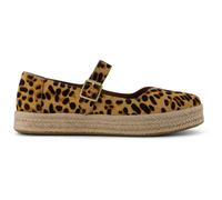 TOMS Carolina Mary Jane Leather Women's Leopard Print Espadrilles - UK 6