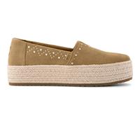 TOMS Valencia 10023601 Women's Espadrilles Toffee Suede Studs