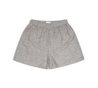 Womens Essential Shorts | High Waisted, Elasticated Waistband and Side Seam Pockets | 55% Hemp 45% Organic Cotton Sustainable Clothing - Charcoal Small