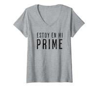 Women's Estoy En Mi Prime Divertida V-Neck T-Shirt