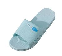 Womens EVA Slippers,Ladies Non-Slip Cloud Shower Slipper Thick Soles Sliders Stepping Feeling Light Soft Soles Sliders Summer Open Toe Breathable Home Bathroom Waterproof Comfortable Slides Size 2.5-8