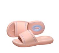 Women's Eva Stepping on Feeling Platform Slippers Indoor Home Silent Bathing Non-slip Outside Slippers(Pink (B),38-39)