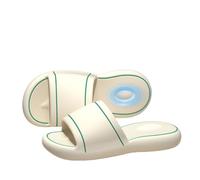 Women's Eva Stepping on Feeling Platform Slippers Indoor Home Silent Bathing Non-slip Outside Slippers(Beige (B),40-41)