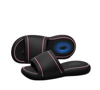 Women's Eva Stepping on Feeling Platform Slippers Indoor Home Silent Bathing Non-slip Outside Slippers(Black (B),36-37)