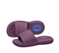 Women's Eva Stepping on Feeling Platform Slippers Indoor Home Silent Bathing Non-slip Outside Slippers(Dark Purple (B),40-41)