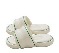Women's Eva Stepping on Feeling Platform Slippers Indoor Home Silent Bathing Non-slip Outside Slippers(White,38-39)